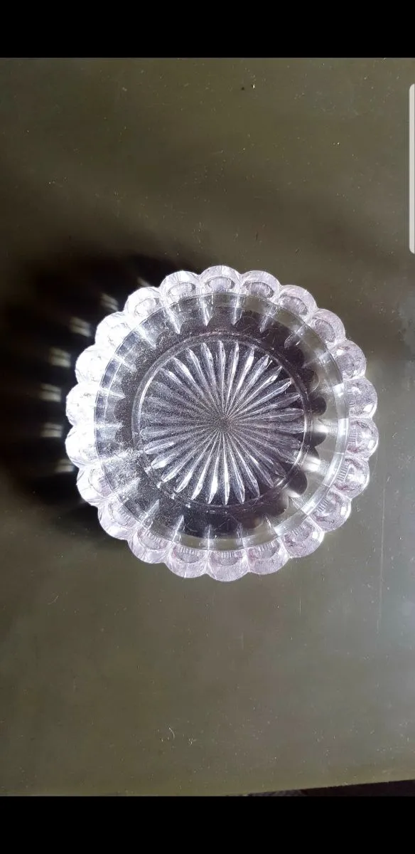 3 cendriers cristal 