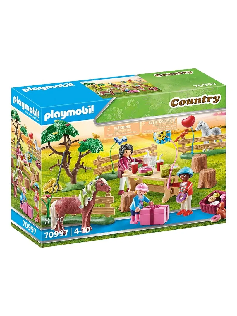 70997 'playmobil' Country Decoration Fete Poneys - N/A