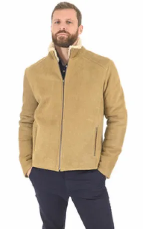 Blouson agneau mérinos beige La Canadienne - La Canadienne - Blousons Peau Lainée Beige