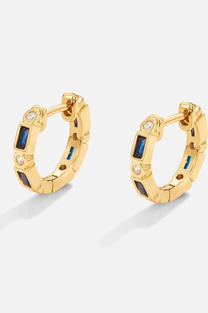 Boucles d'oreilles en cristal bleu royal Adeline