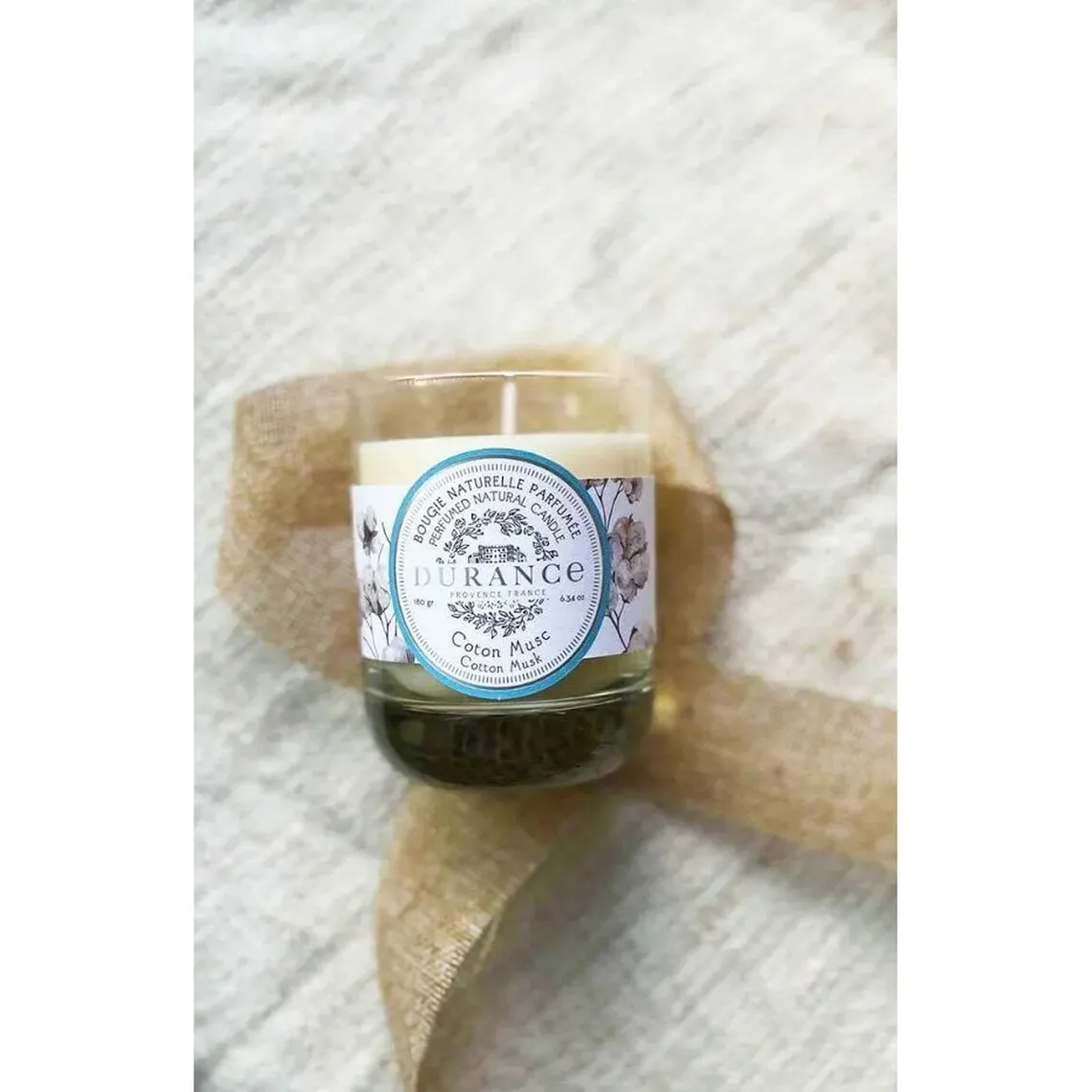 Bougie naturelle parfumée Coton Musc - Durance  | 3 Suisses