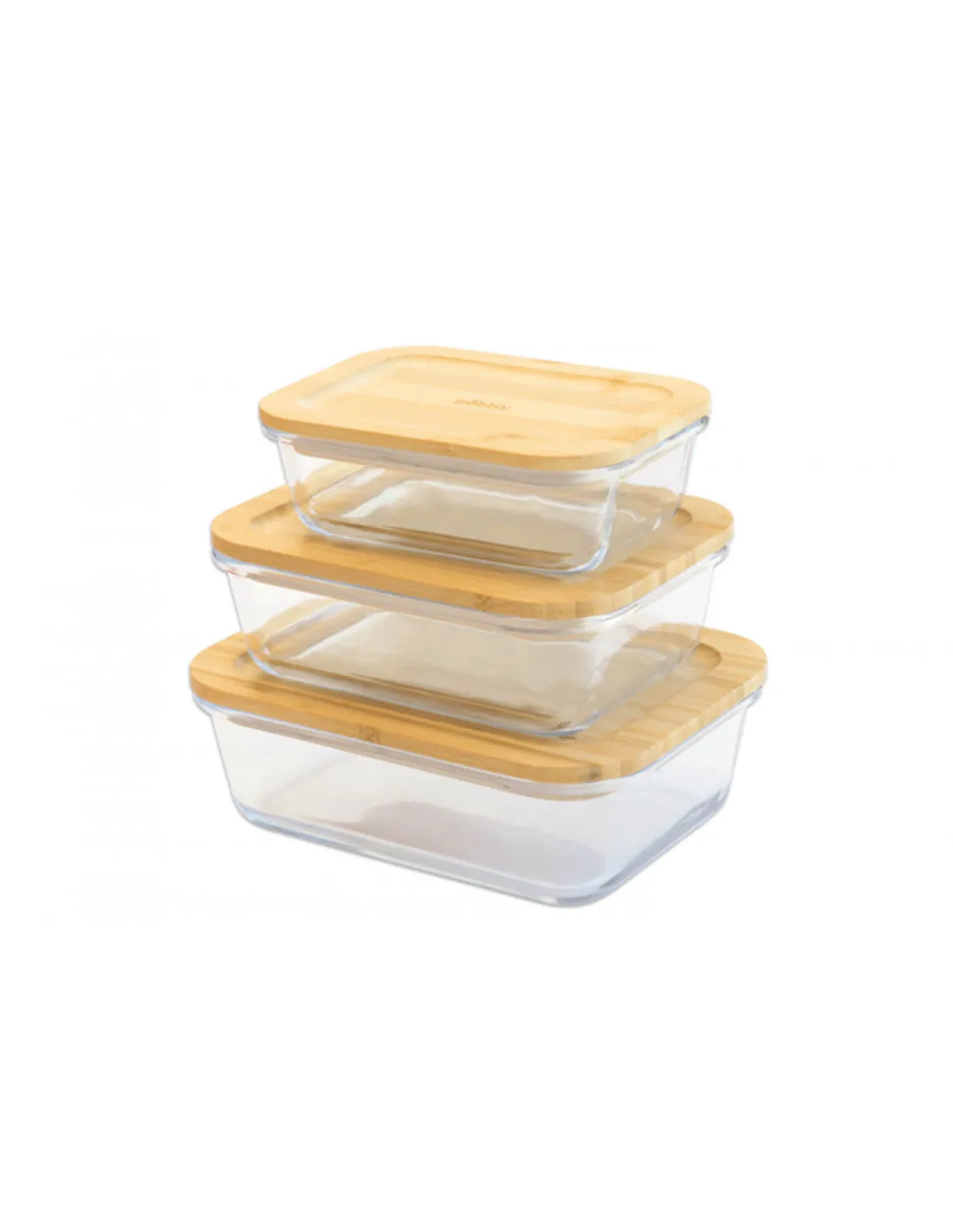 Boîte hermétique alimentaire Pebbly verre + couvercle