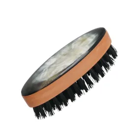 Brosse à barbe, dos en corne soies de sanglier - dim : 2,8 x 8 cm
