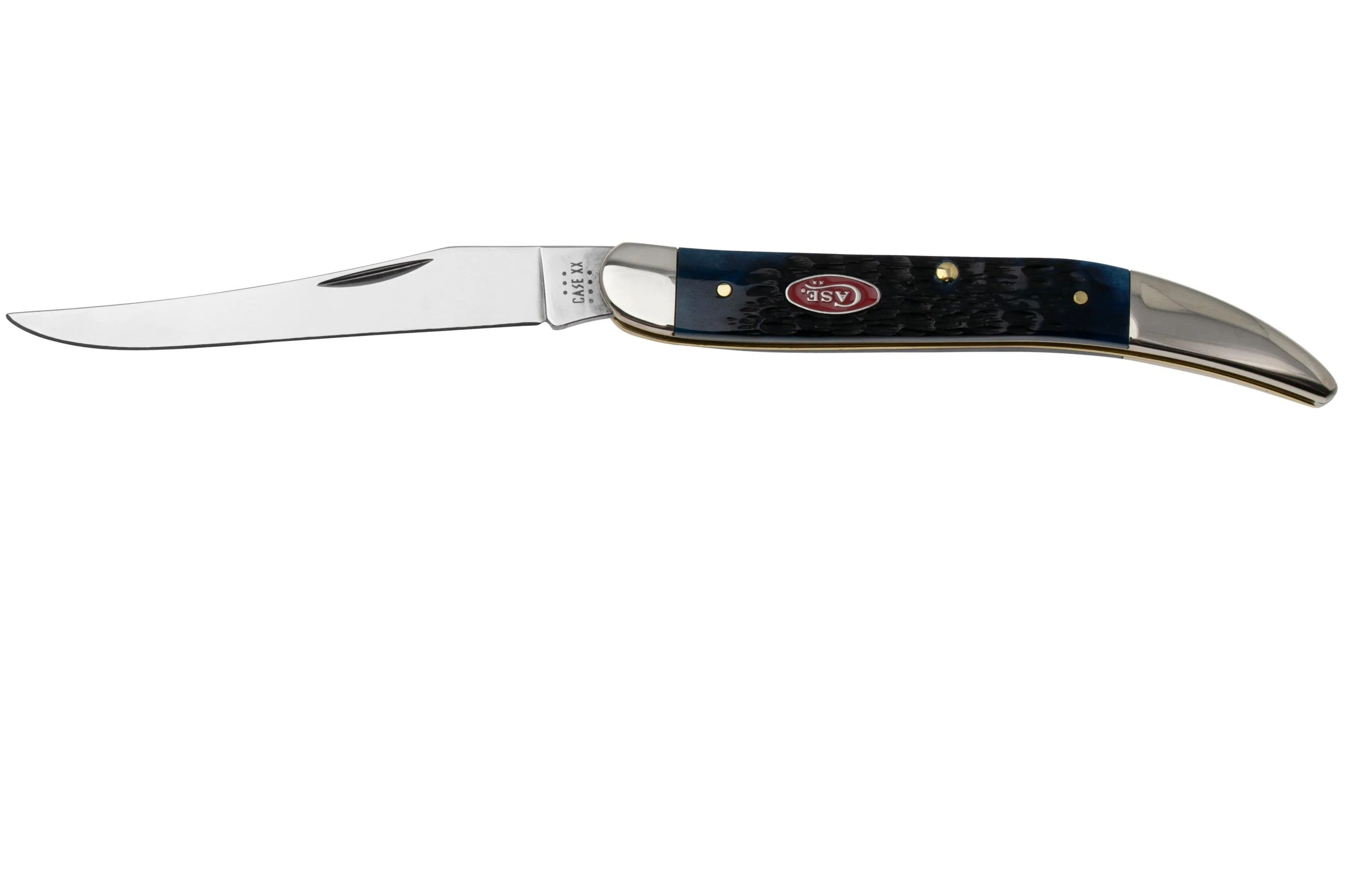 Case Medium Texas Toothpick 06892 Navy Blue Bone, Rogers Jig 610094 SS couteau de poche