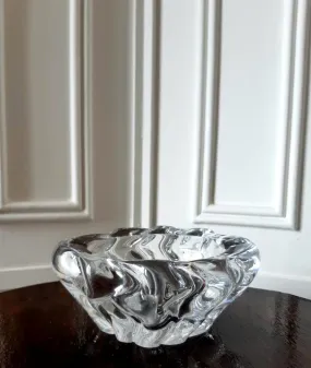 Cendrier en cristal Daum France, années 1950