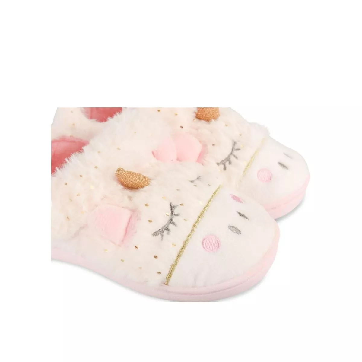 Chaussons licorne BLANC NINI & GIRLS