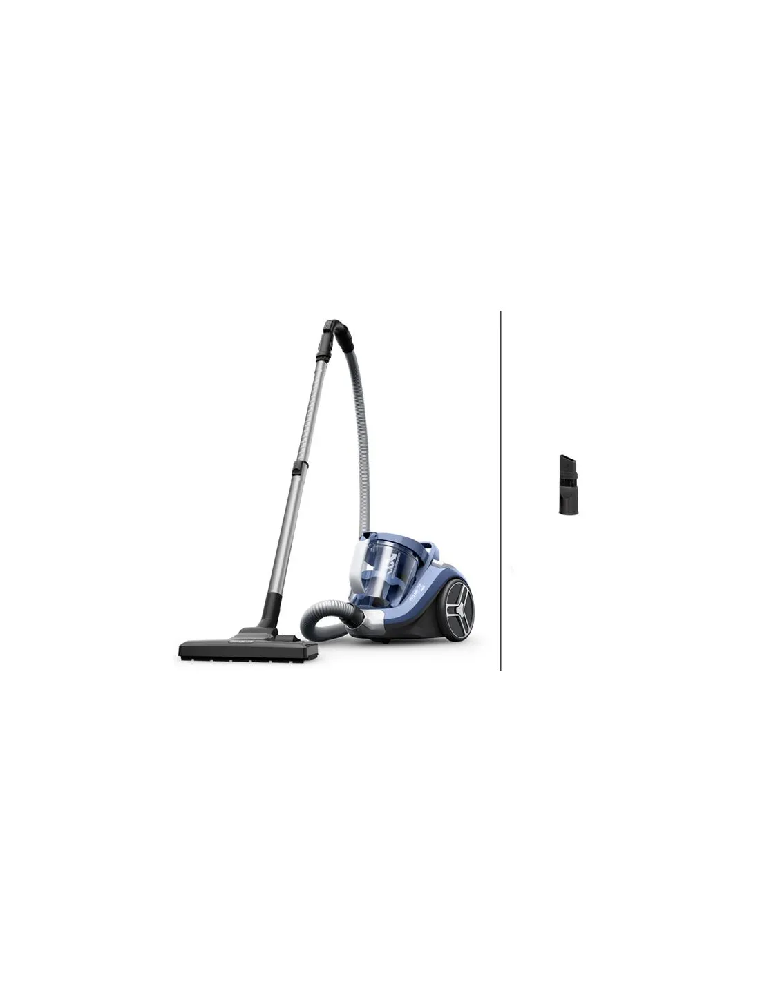Compact Power XXL-900 W -75 dB -Bac poussière 2,5 L -Brosse standard-Noir bleu - ROWENTA