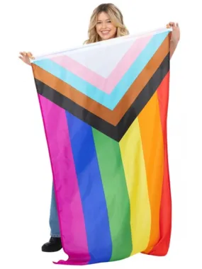 Drapeau LGBT + arc-en-ciel inclusif