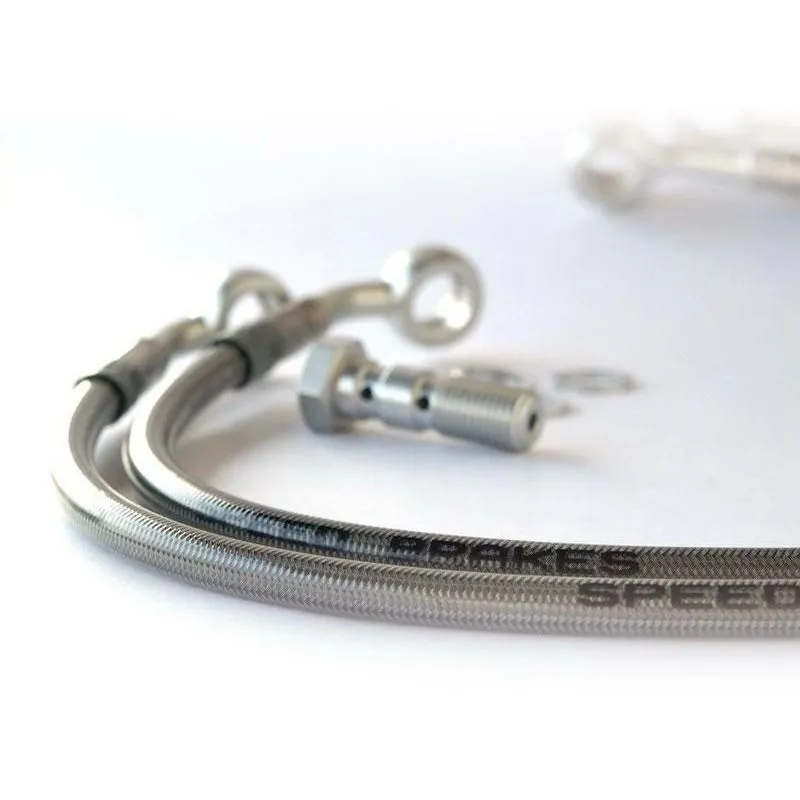 Durite de frein arrière d'aviation SPEEDBRAKES inox/raccord titane Honda CBR 900 RR FIREBLADE