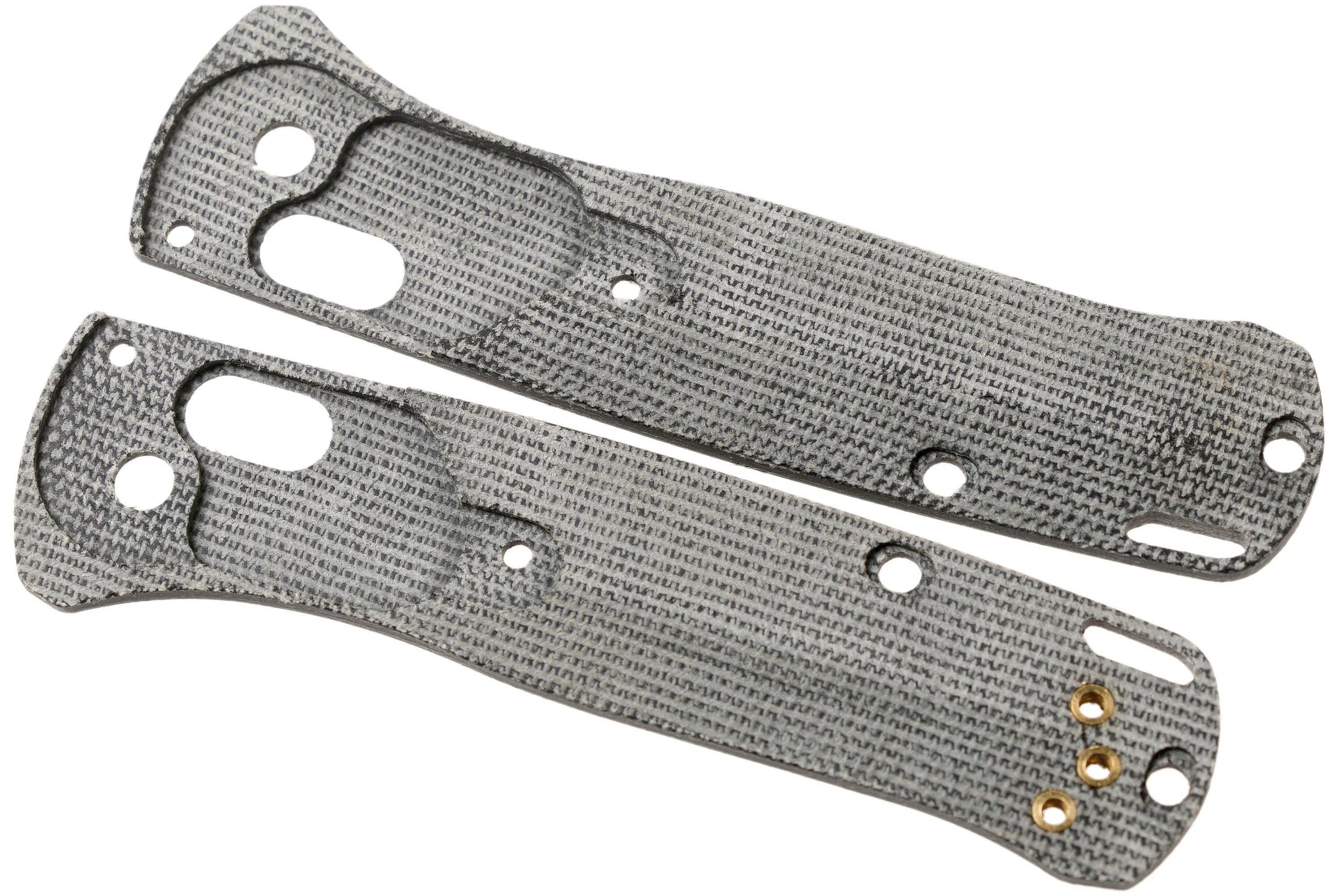 Flytanium Benchmade Mini-Bugout Scales Crossfade, black canvas Micarta