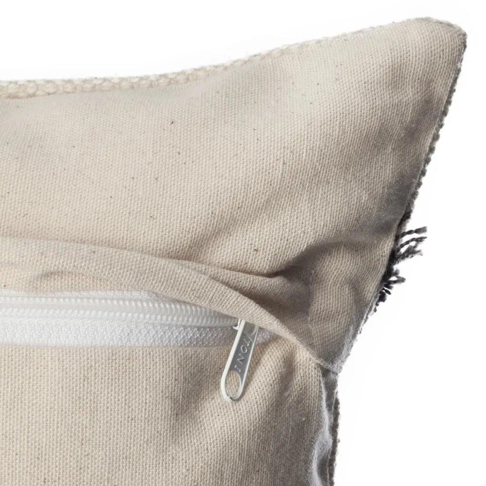 Housse coussin tuftee 40 x 40 cm Couleur Gris