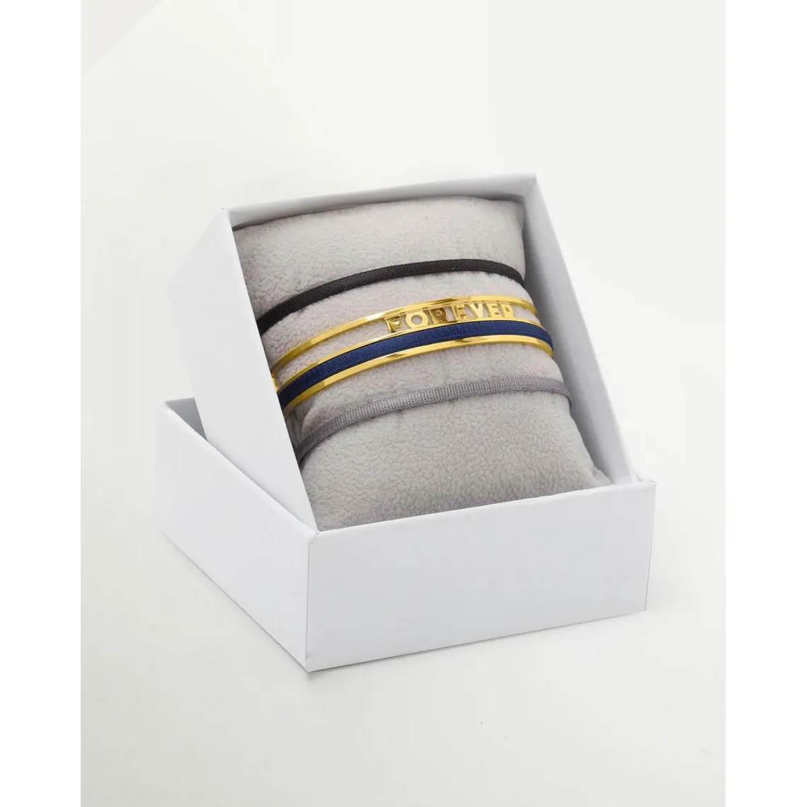 Jonc femme  Les Interchangeables  - A84816 Coffret Jonc Ruban 3mm Forever | 3 Suisses