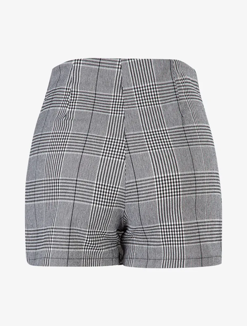 Jupe culotte à imprimé tartan
