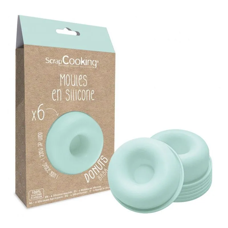 Kit 6 moules donuts en silicone