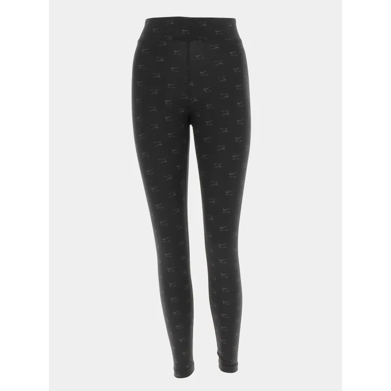 Legging easy logos brodés sur l'élastique noir femme - Hugo | wimod