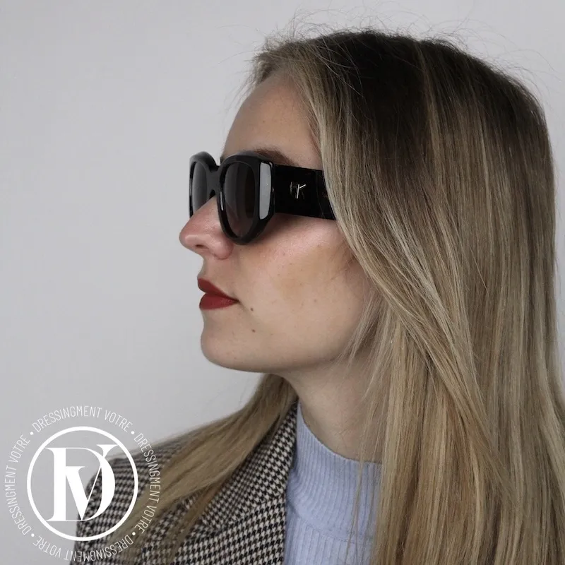 Lunettes de soleil rectangles en acétate – Emmanuelle Khanh