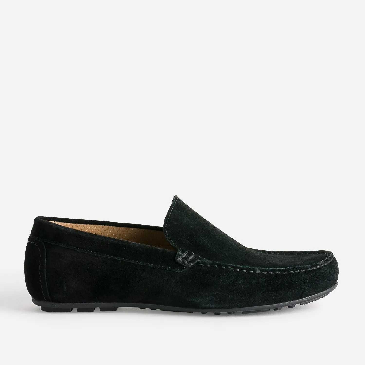 Mocassin noir en cuir velours - Mocassins Homme | ERAM