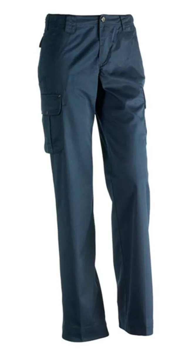 Pantalon de travail multipoches - Femme - HK008 - bleu marine 