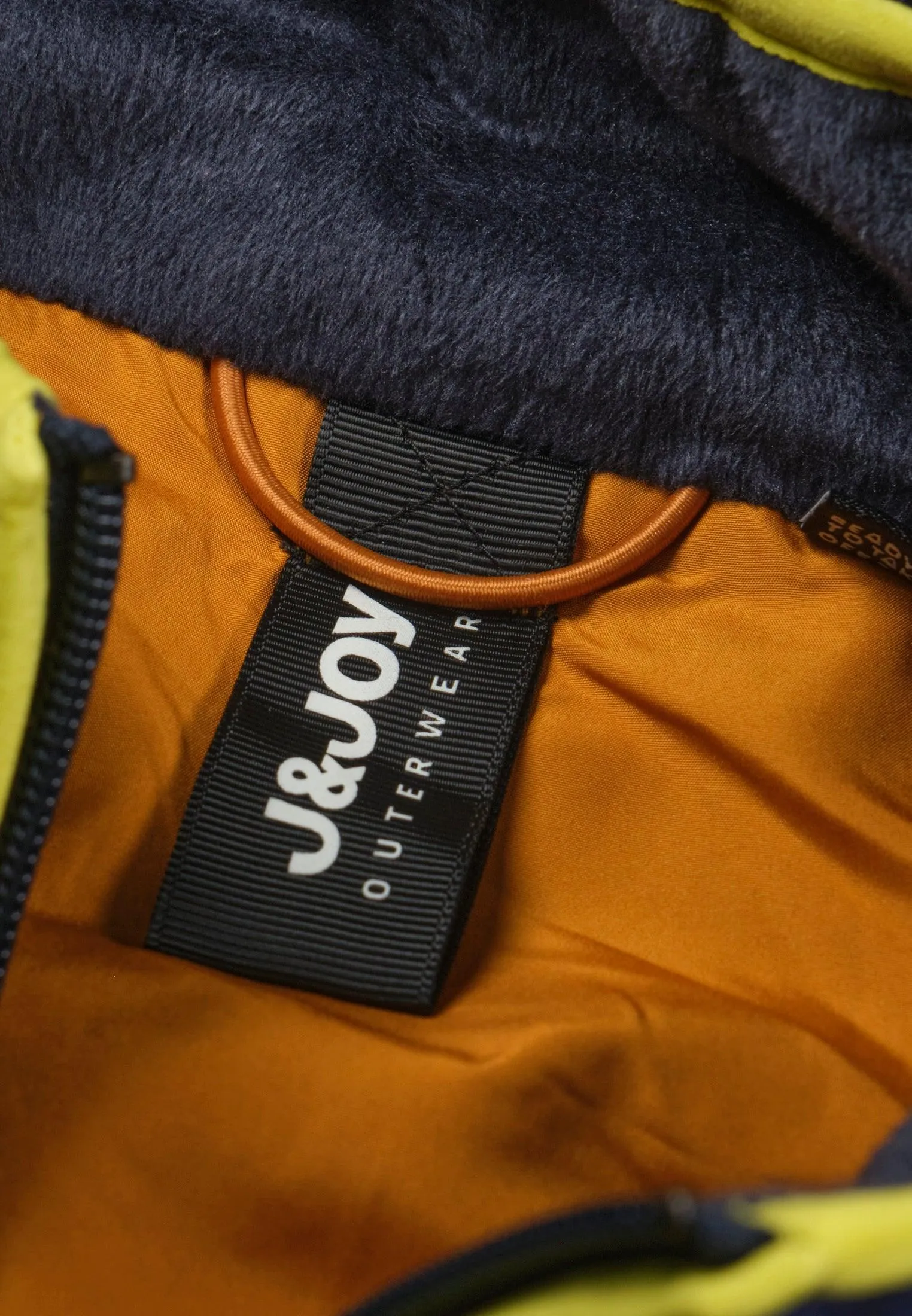 Polar homme bleu marine avec finitions jaune citron