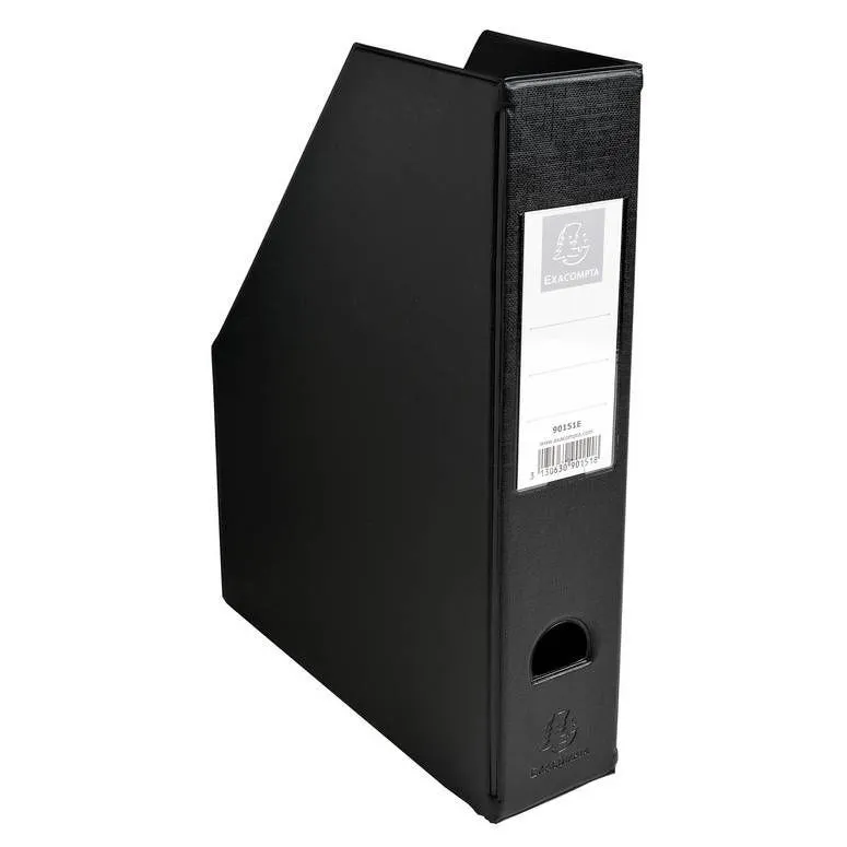 Porte revue Dos 70mm PVC Noir