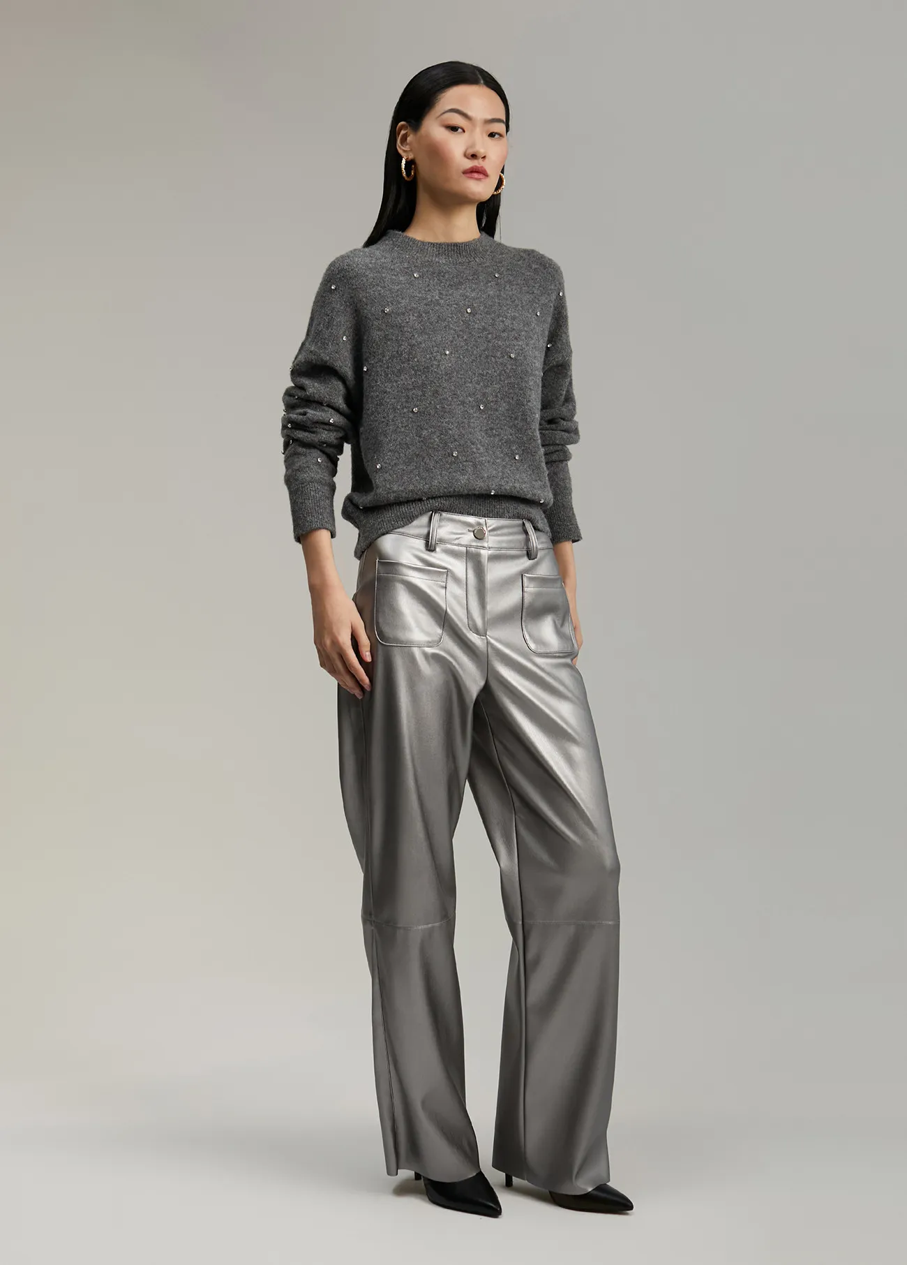 Pull détails cristal