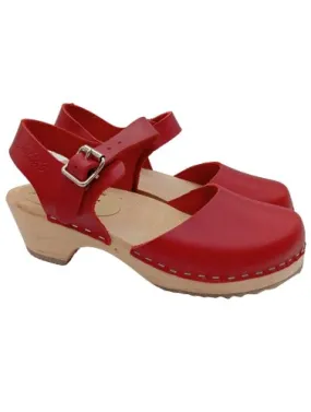 Sabot rouge style décontracté
