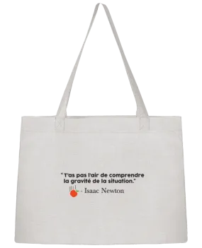 Sac Shopping Blague Gravité - Isaac Newton par tunetoo