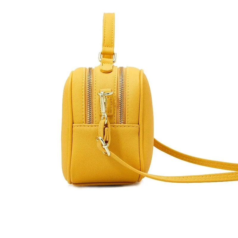 Sac à bandoulière vintage en couleur unie pour femme • Vintage Univers