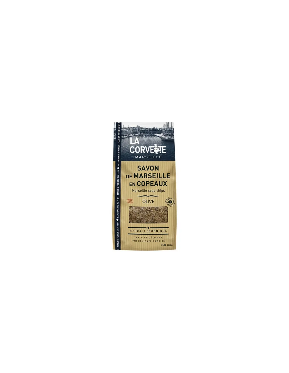 savon marseille copeaux olive 750g la corvette - la corvette