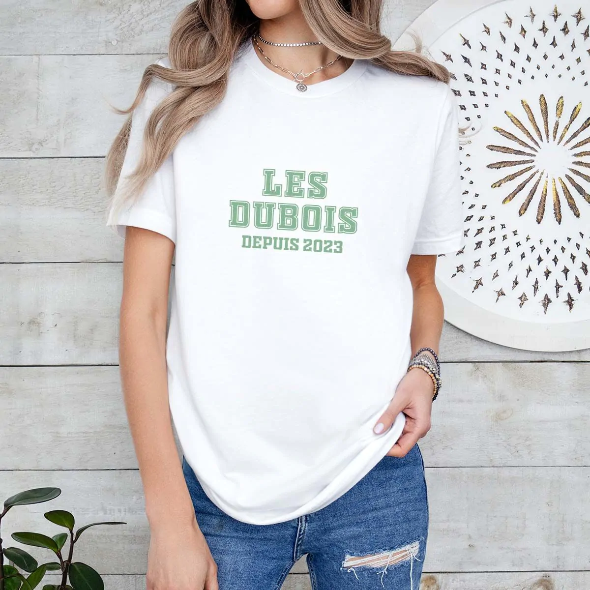 T-shirt personnalisé style universitaire