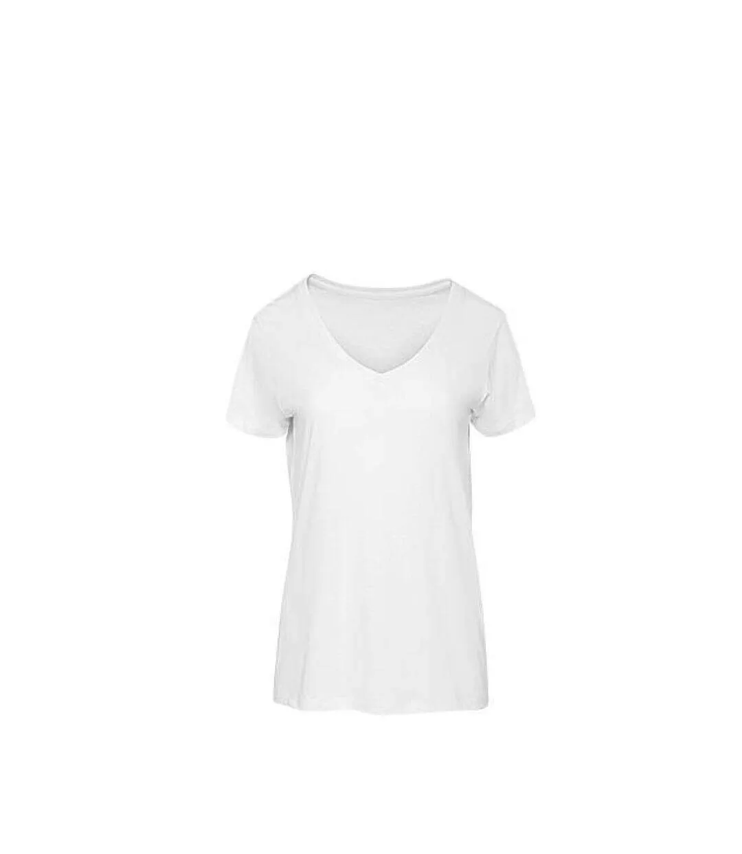 Tee-shirt col V en coton bio FEMME B&C COLLECTION
