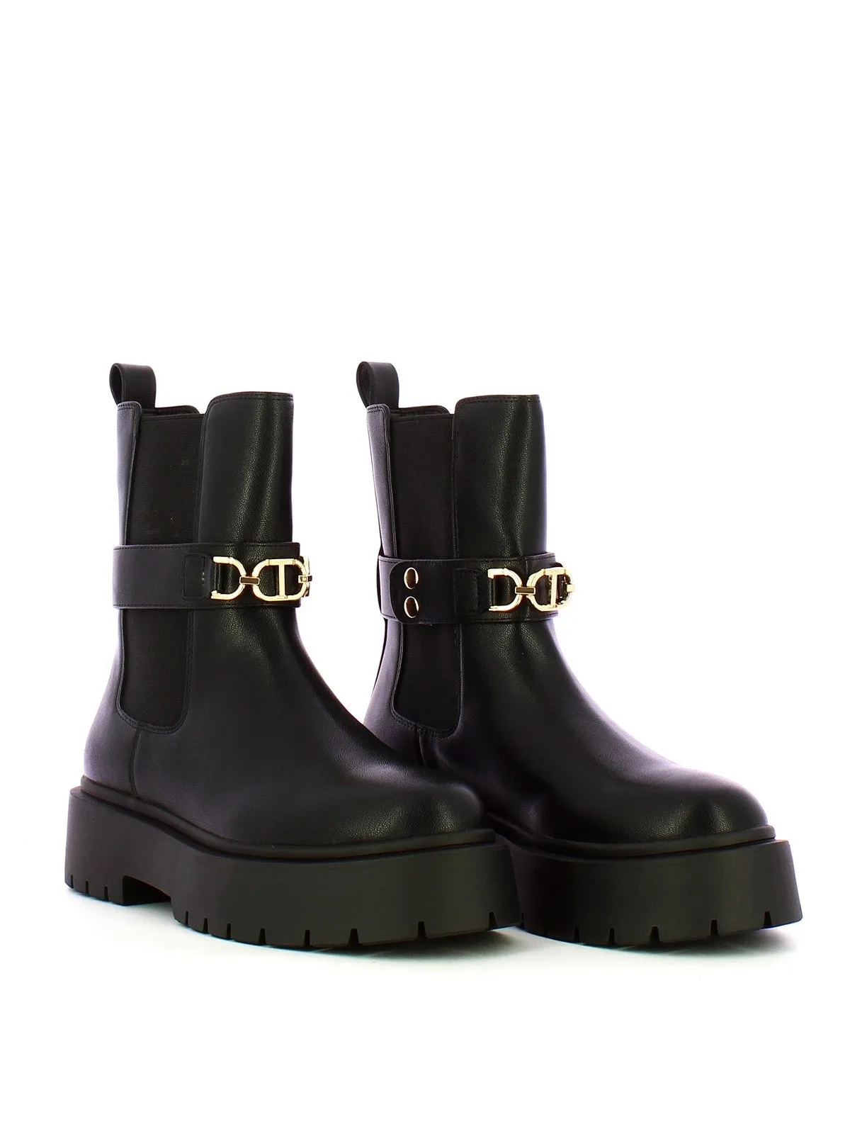 TWINSET Bottes et Bottines Femme 242TCP064 00006 Noir